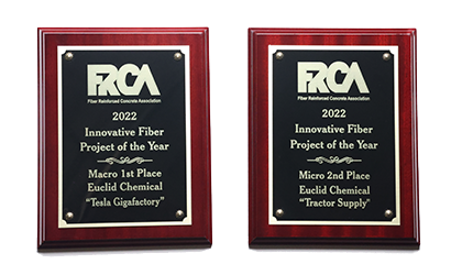 Euclid Chemical Receives Two Innovative Fiber Project of the Year Awards at World of Concrete